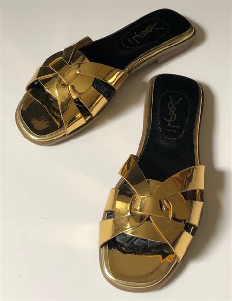 ysl sandals tribute|ysl tribute sandals flat.